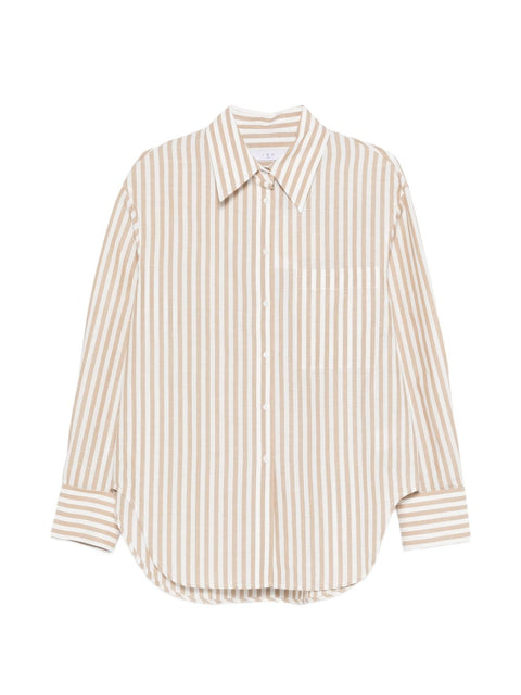 Iro Azaloa striped cotton blouse