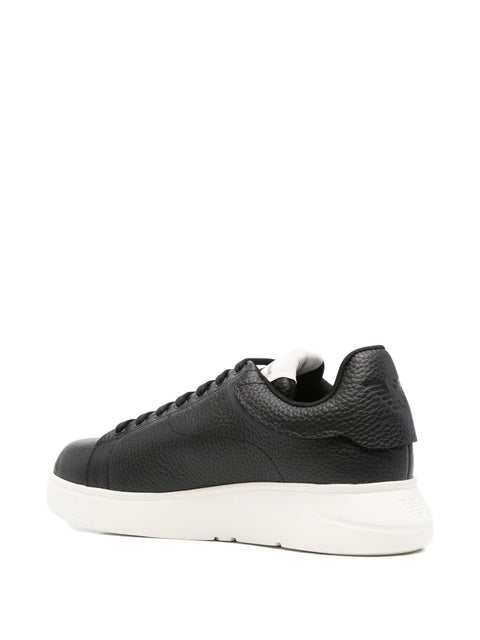 Emporio Armani Tumbled leather sneakers