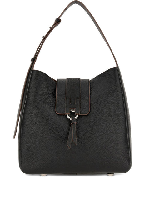 Hogan Trend Black Hobo Bag