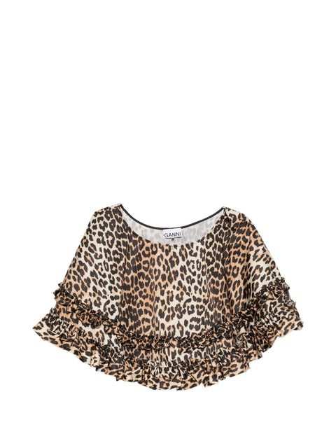 Ganni Nylon mini skirt