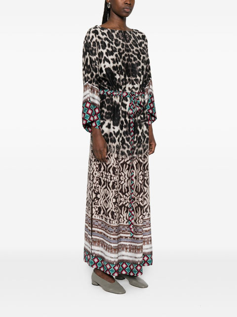 Pierre Louis Mascia Printed silk dress