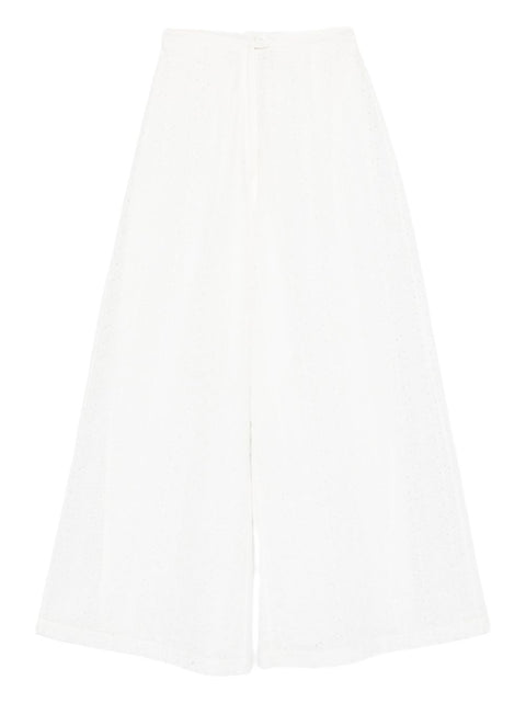 Forte Forte Embroidered cotton trousers
