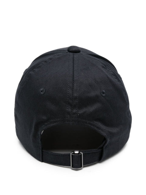 Emporio Armani Canvas Baseball Cap With Embroidered Logo