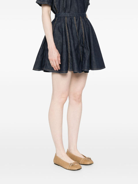Susanne Bommer Cotton mini skirt