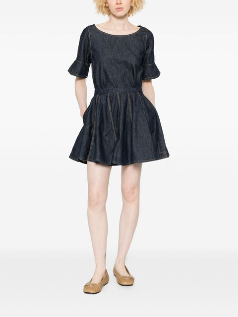 Susanne Bommer Cotton mini skirt