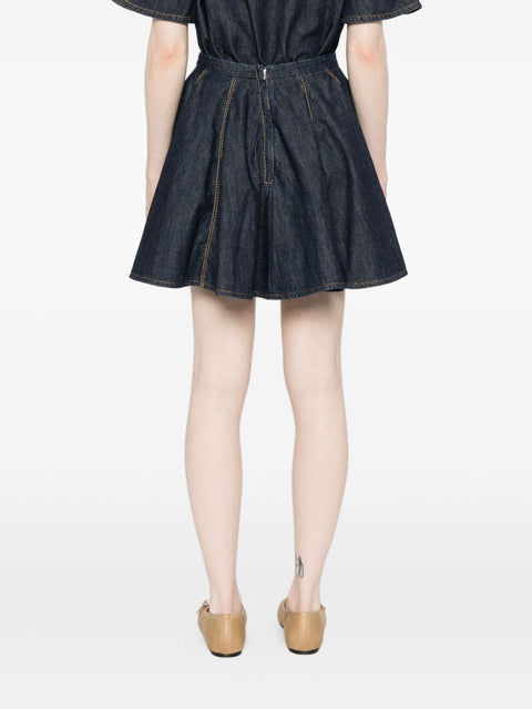 Susanne Bommer Cotton mini skirt