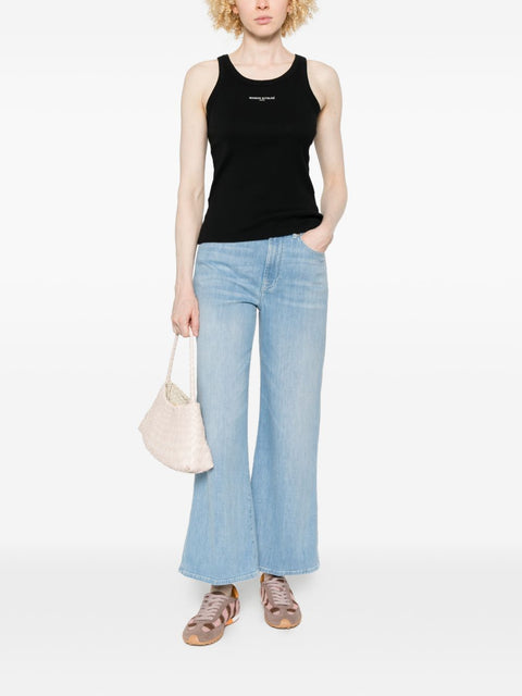 Maison Kitsuné Maison KitsunÃ© Logo cotton tank top