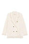 Elisabetta Franchi V-neck patch pockets Cotton double-breasted jacket