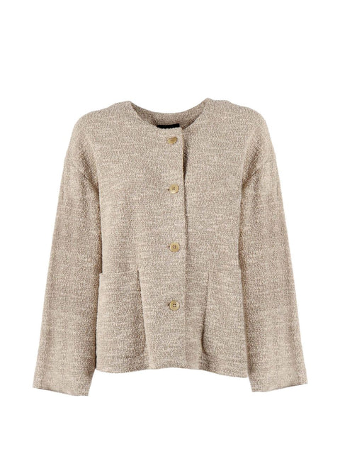 Emporio Armani Cotton blend blazer jacket