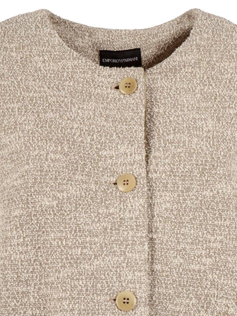 Emporio Armani Cotton blend blazer jacket