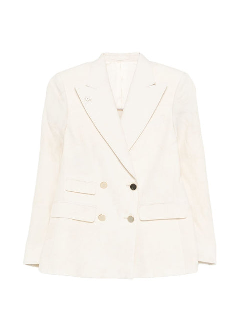 L.B.M. 1911 Linen blend double-breasted jacket