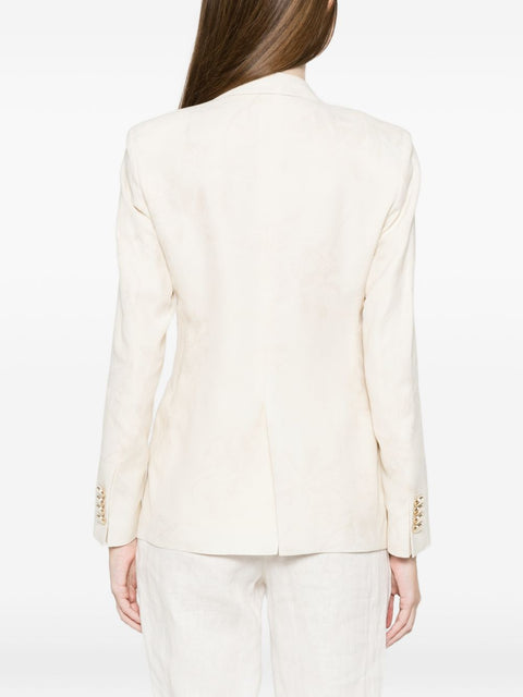 L.B.M. 1911 Linen blend double-breasted jacket