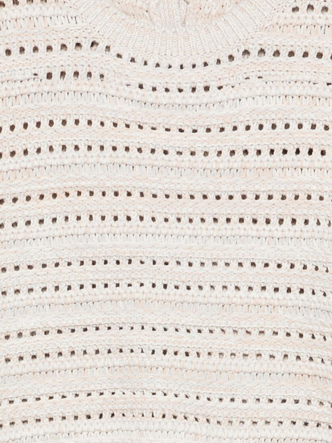 Emporio Armani Cotton open-knit cardigan