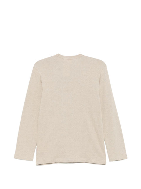 Comme Des Garcons Comme Des GarÃ§ons Linen and cotton blend t-shirt