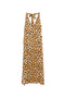 Alessandro Enriquez V-neck Printed long dress