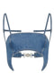 Marine Serre Denim bra top