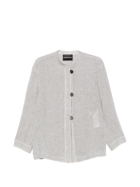 Emporio Armani Linen buttoned jacket