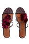 Zimmermann Orchid Leather Flat Sandals