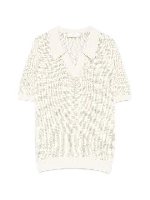Dunst Cotton and linen polo shirt