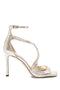 Jimmy Choo Azia Leather Heel Sandals