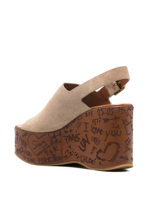 Chloé Chloe Maxime Wedge Sandals