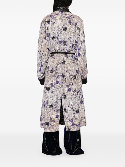 Forte Forte Cherry Blossom Long Coat
