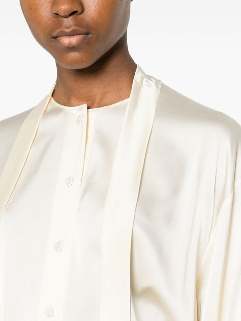 Forte Forte Silk Bow-Tie Shirt