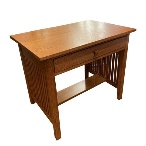 Mission / Arts and Crafts Solid Oak Writing Desk - 36 Inch