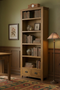 Mission Quarter Sawn Oak Open Shelf Bookcase