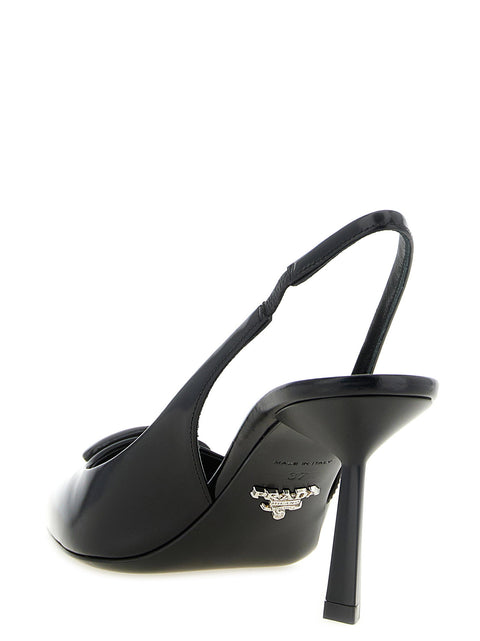 Prada Brushed Leather Slingback