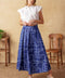LEAVES OF TOMORROW WOVEN MIDI SKIRT