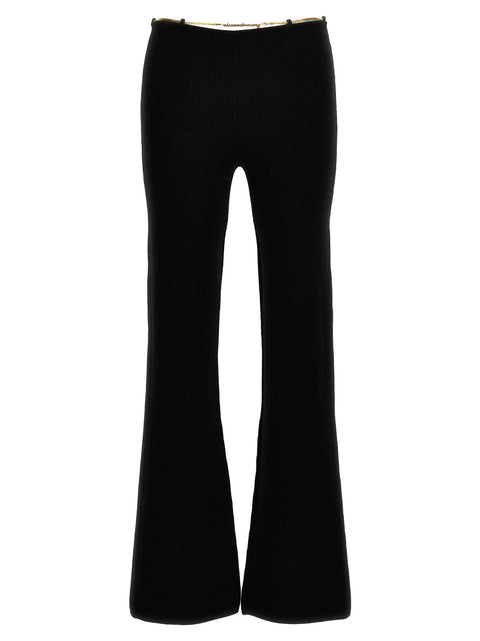 Alexander Wang Gold Nameplate Chain Pants