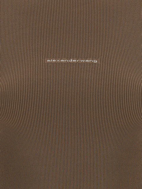 Alexander Wang Logo Ribbed Sweater