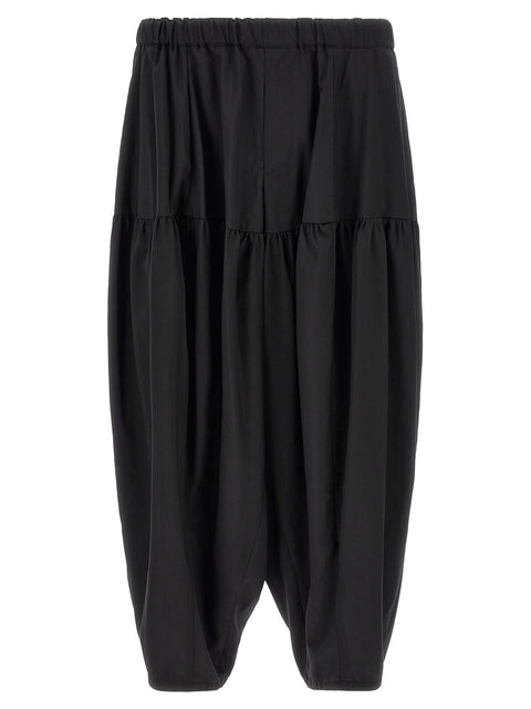 Comme Des Garcons Black Barrel Leg Pants