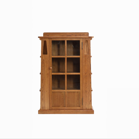Pre-Order Mission 1 Door Bookcase with Side Shelves - MC
