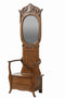 Arts and Crafts Oak Hall Tree With Storage in Seat