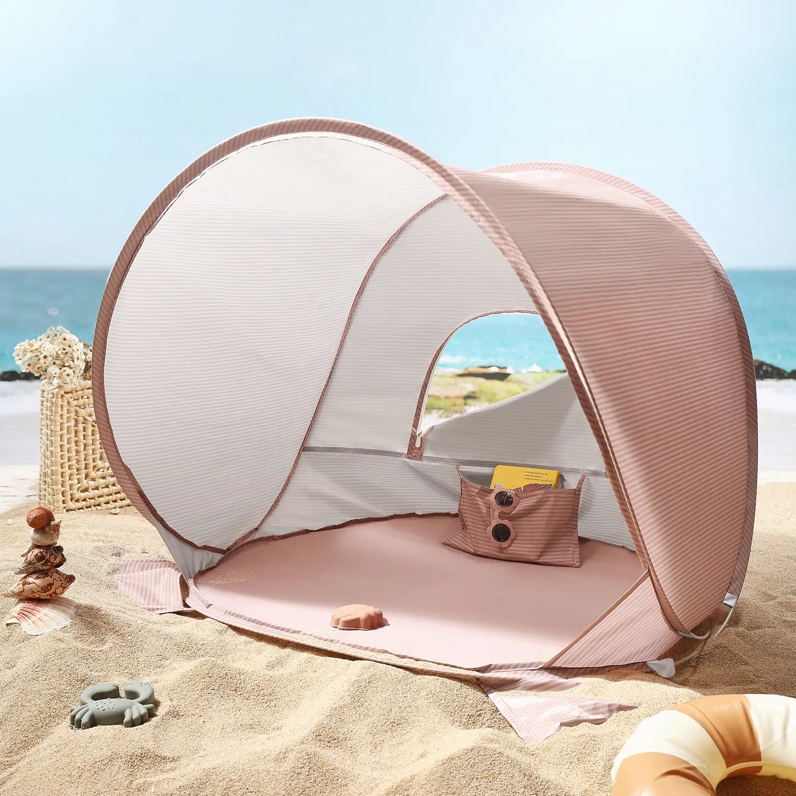 Tiny Land® One-Stop Beach Toy & Tent Set
