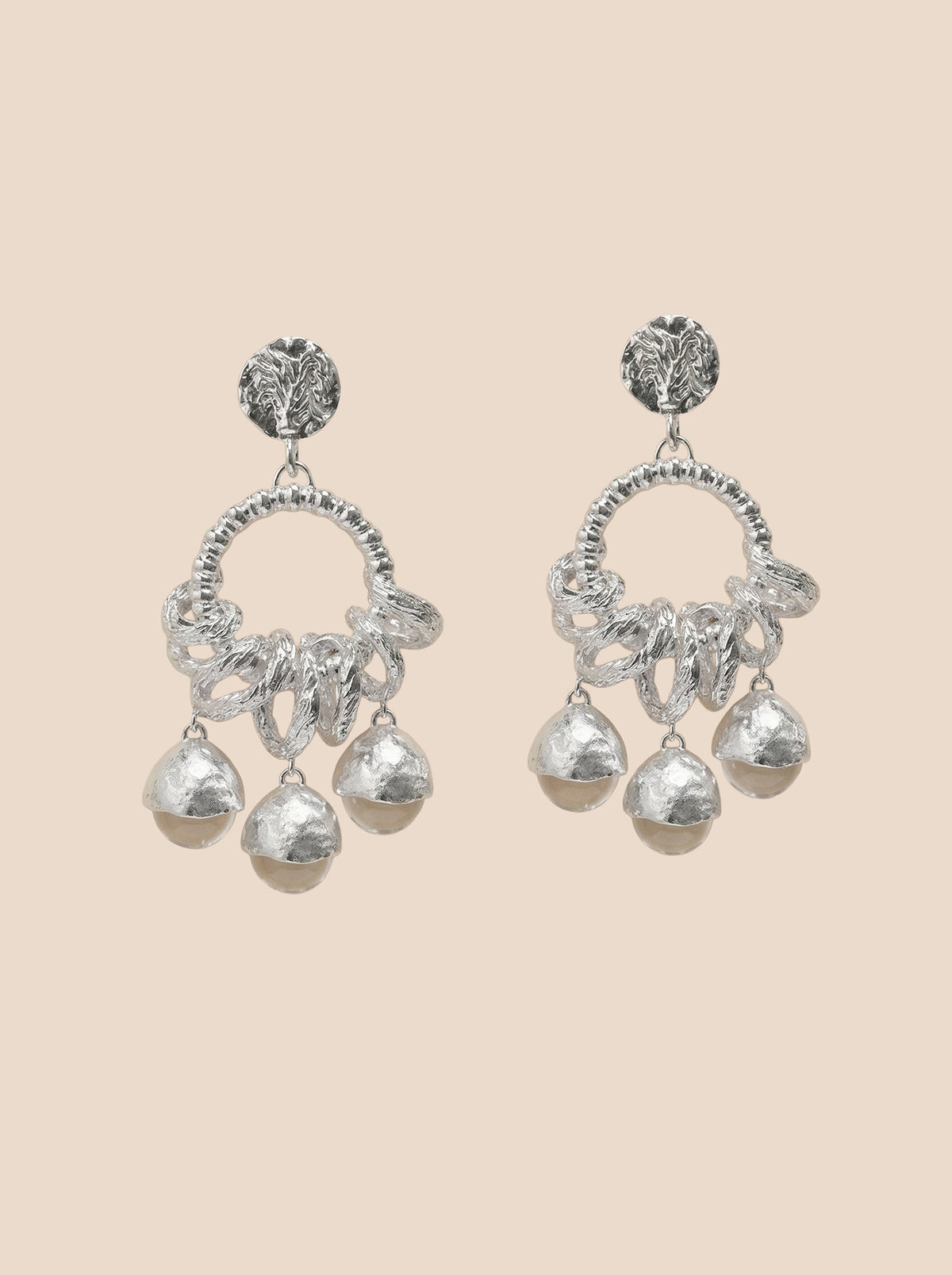 Vintage Fruit Charm Statement Earrings