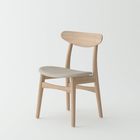 Isabella Mid Century Dining chair - Solid Oak Wood and Fabric seat