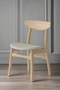 Isabella Mid Century Dining chair - Solid Oak Wood and Fabric seat