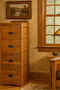 Mission Solid Oak 4 Drawer File Cabinet - Michaels Cherry
