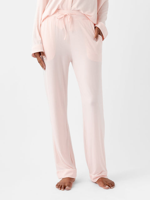 Women's Bamboo Stretch-Knit Long Sleeve Pajama Set - Tall