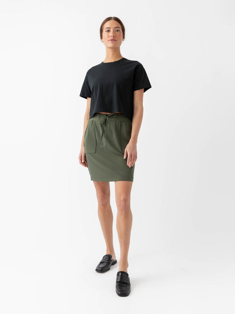 Women's Brushed Bamboo Patch Pocket Skirt