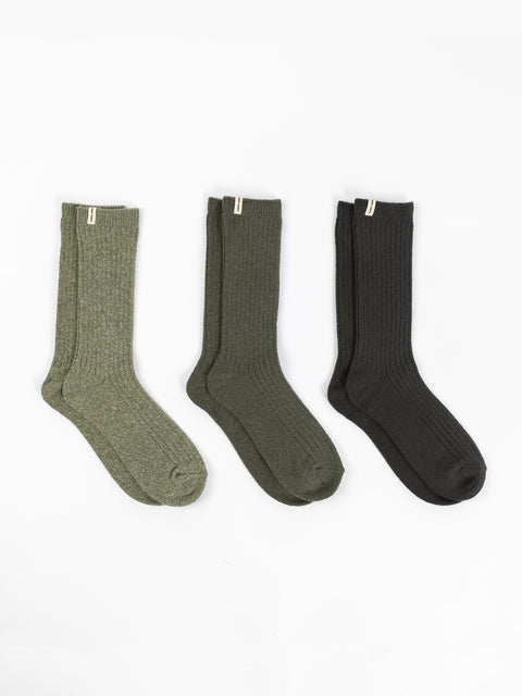 Women's Plush Lounge Calf Sock 3-Pack