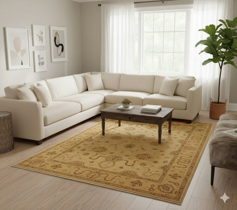 Hand-Knotted Sultanabad Vegetable-Dyed Wool Rug, 8' 11" x 12' 2"  (K)