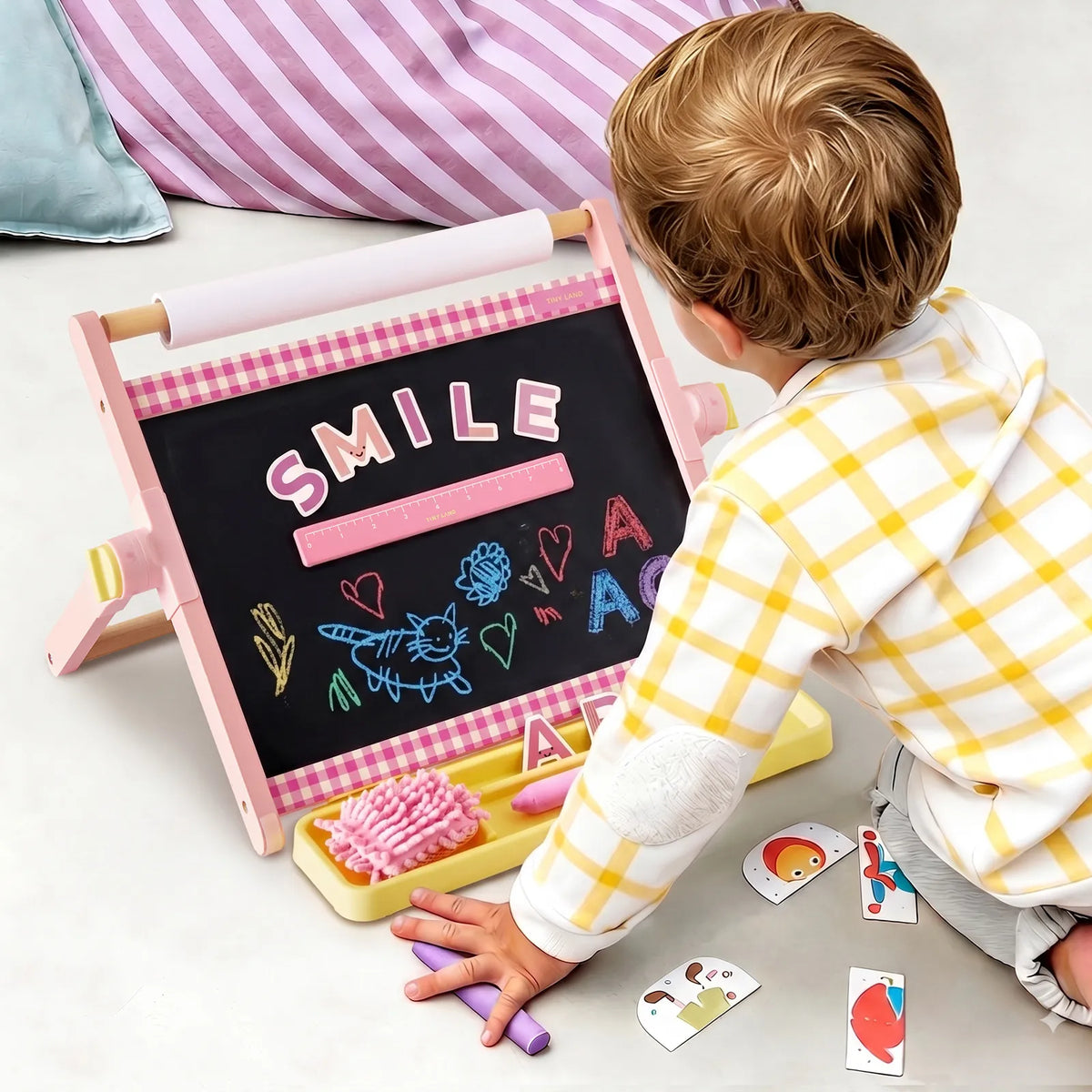 Tiny Land® Double-Sided Magnetic Tabletop Easel