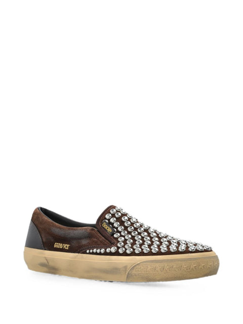 Golden Goose VCE Leather Slip-On Sneakers