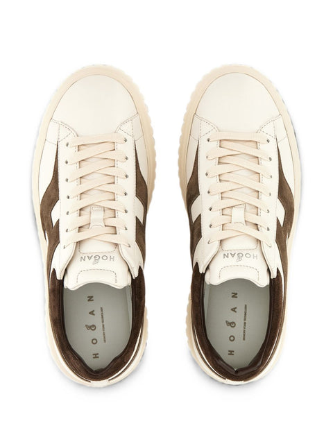 Hogan H-Stripes Leather Sneakers