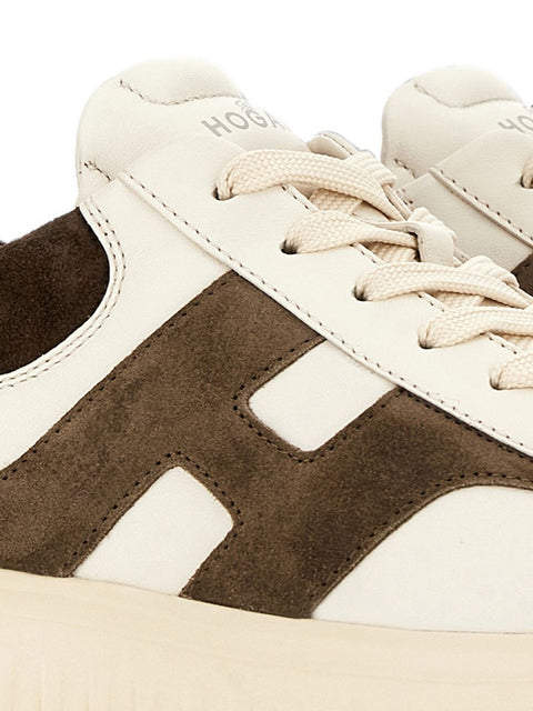 Hogan H-Stripes Leather Sneakers