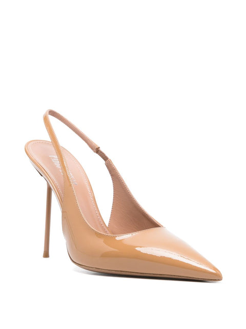 Paris Texas Lidia Patent Leather Slingback Pumps